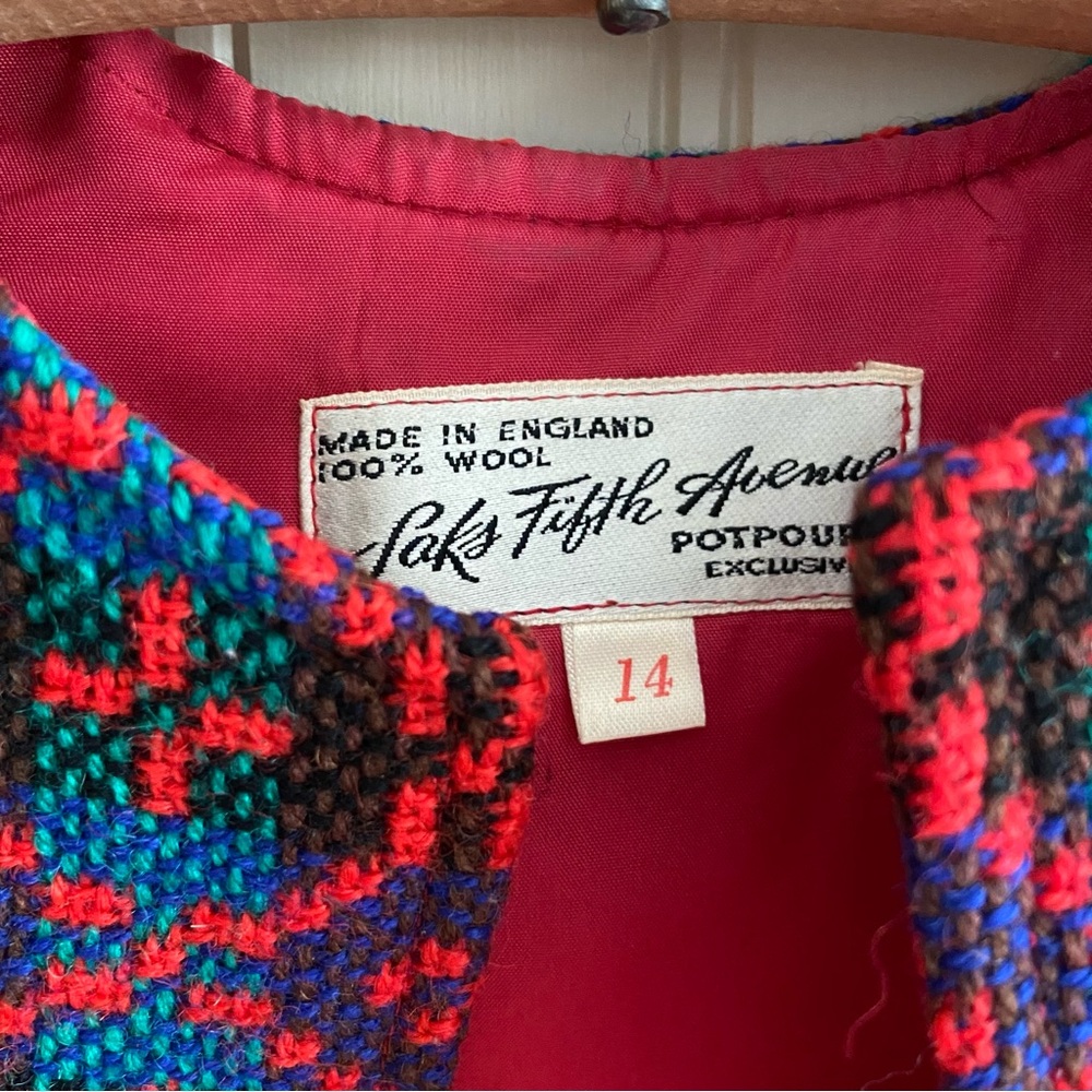 Saks Fifth Avenue Multicolor Patterned Vest - Picture 3 of 11